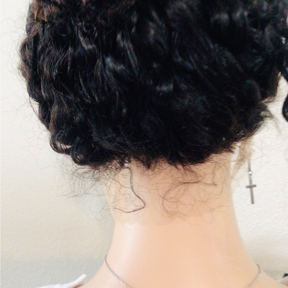 Beautiful 360 100% Human Hair Lace Wig Baby Curl Wig for Women 22 inch